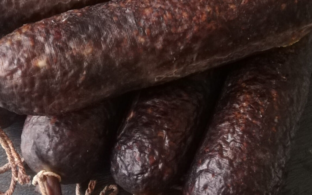 Morcilla con tripa de vaca